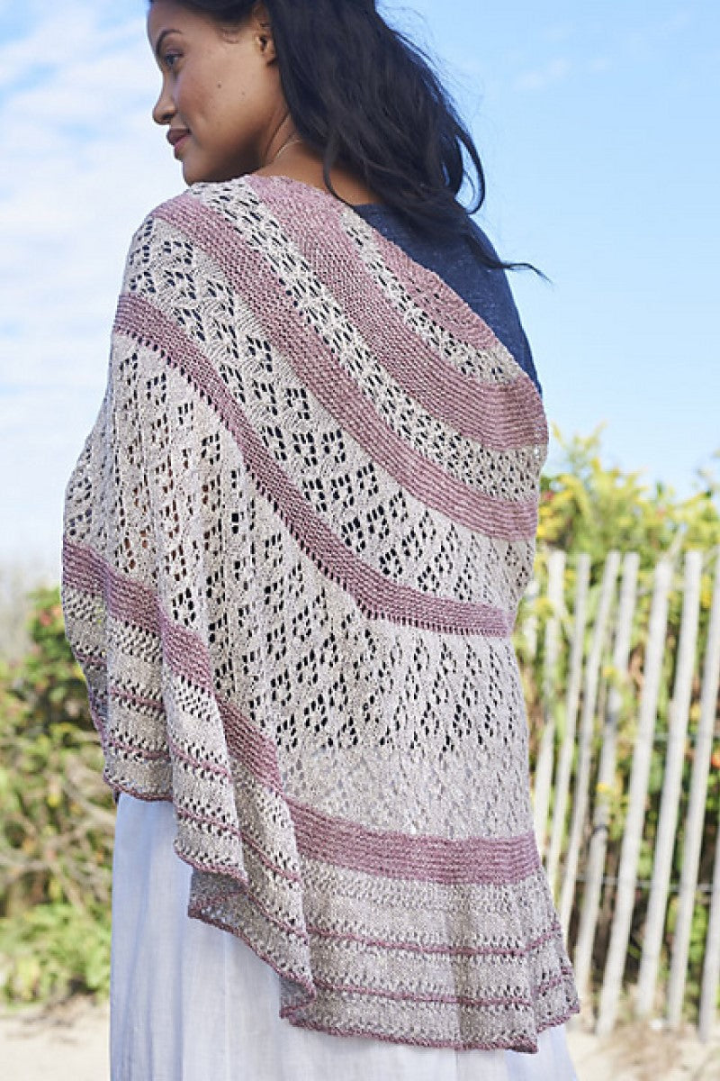Berroco Mantra Stonewash Collection - Rowley Lace Shawl Knitting Patterns - PDF Download