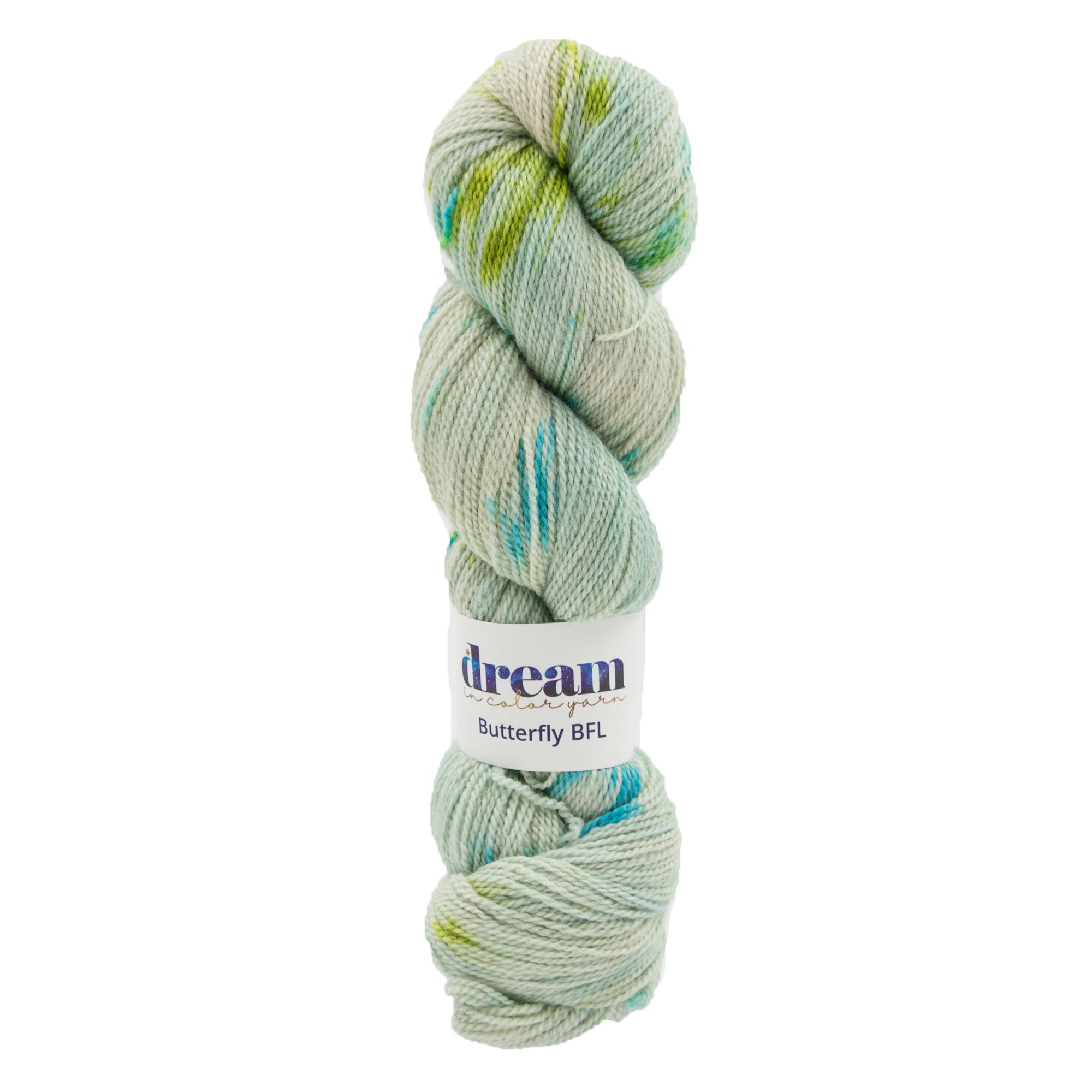 Dream in Color Butterfly Yarn - Mint Drop: Light Fingering Weight Luxury Yarn