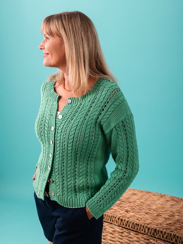 Berroco Harbor Days Collection - Hunter House Summer Knit Cardigan - PDF Download