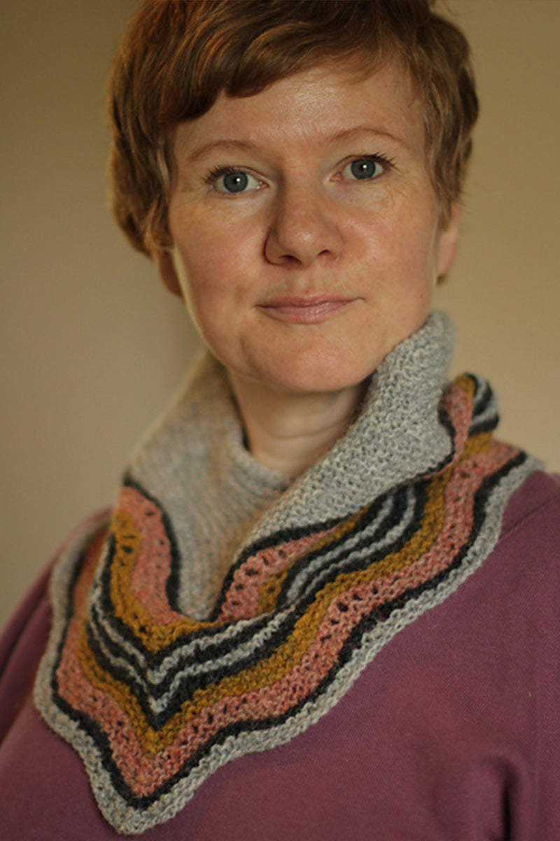 Jamieson's of Shetland 4 - Color Hapkerchief Cowl Knit - A - Long Kit