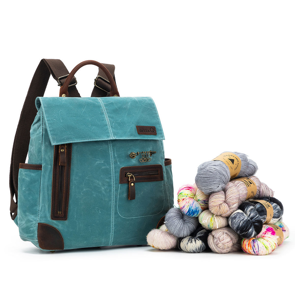 della Q Maker's Midi Teal Backpack - Ideal for Crafting Projects