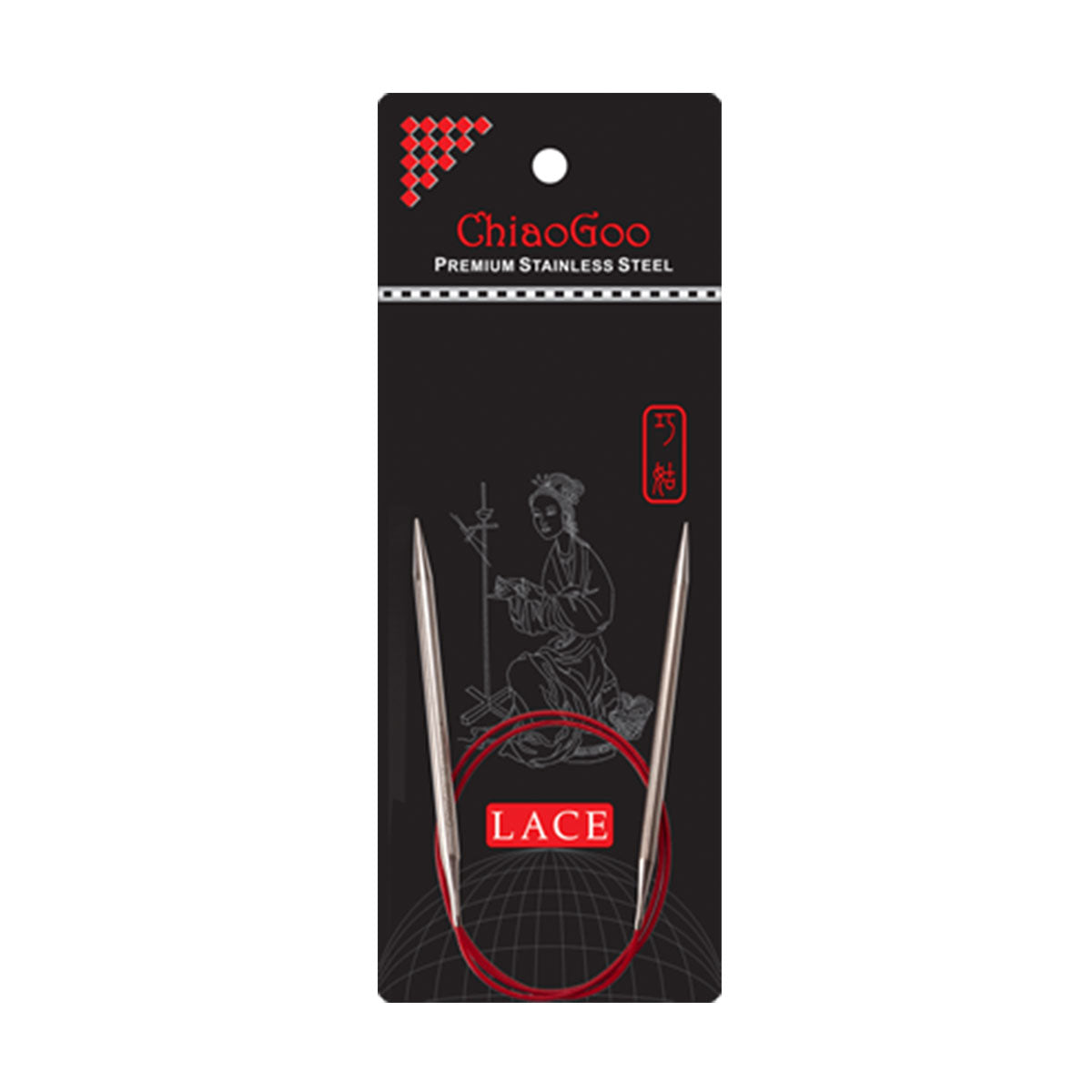 ChiaoGoo Premium RED Lace Circular Needles - US 0 (2.00mm) - 47