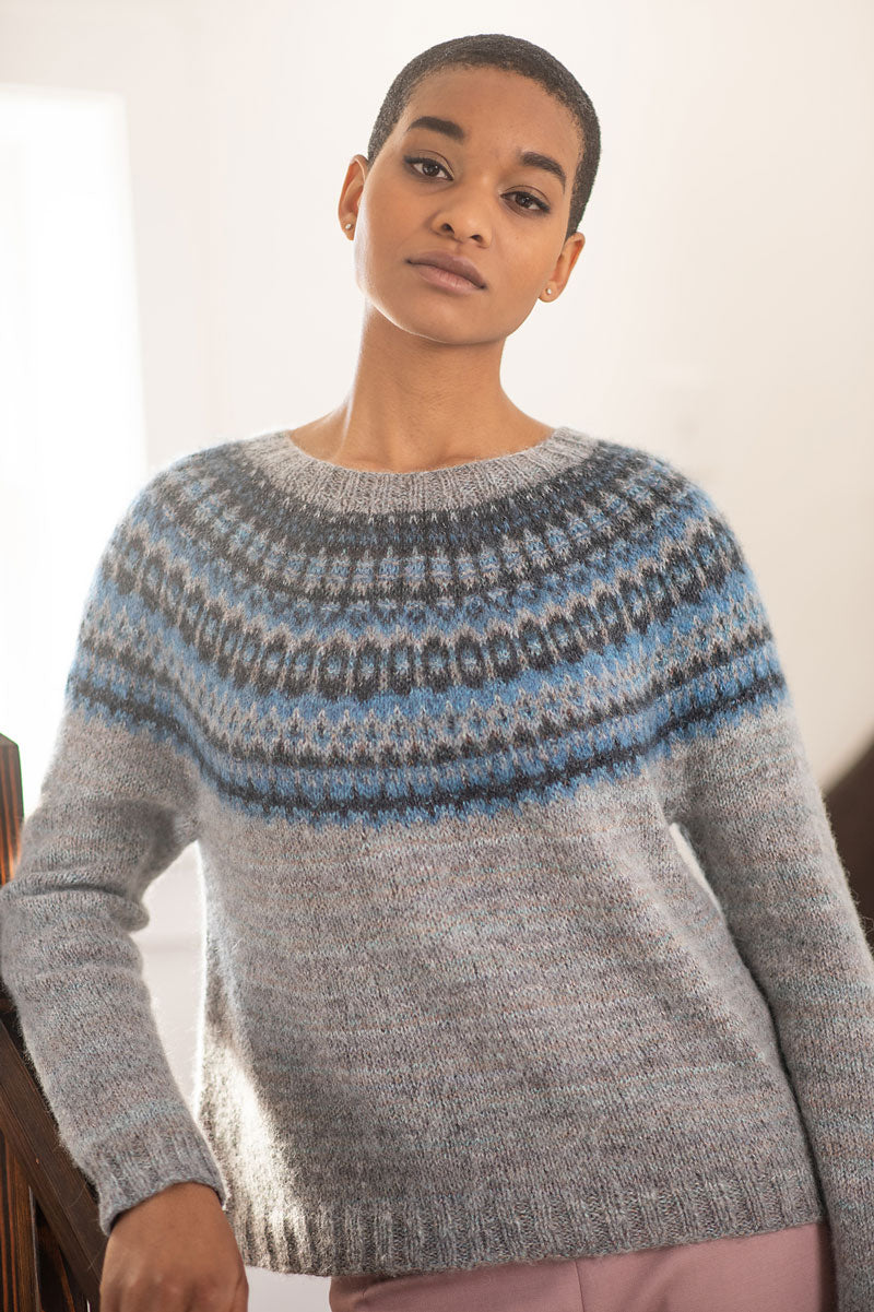 Berroco Booklet 427 - Dulce Patterns - Chiara Colorwork Pullover Pattern - PDF Download