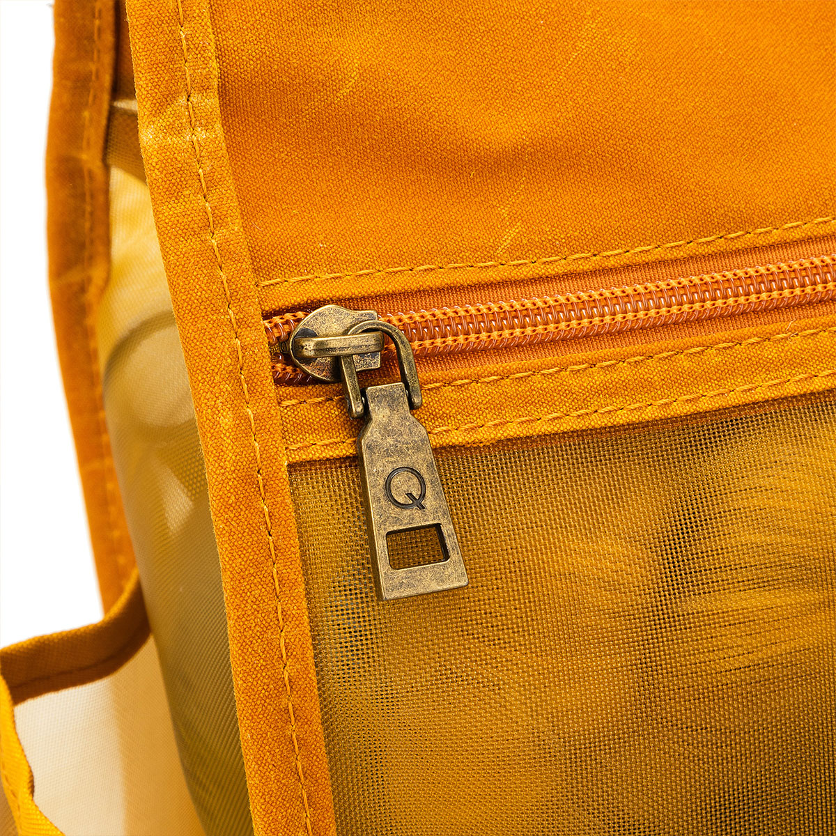 della Q Premium Tall Maker's Mesh Tote in Mustard - Ideal for Crafting