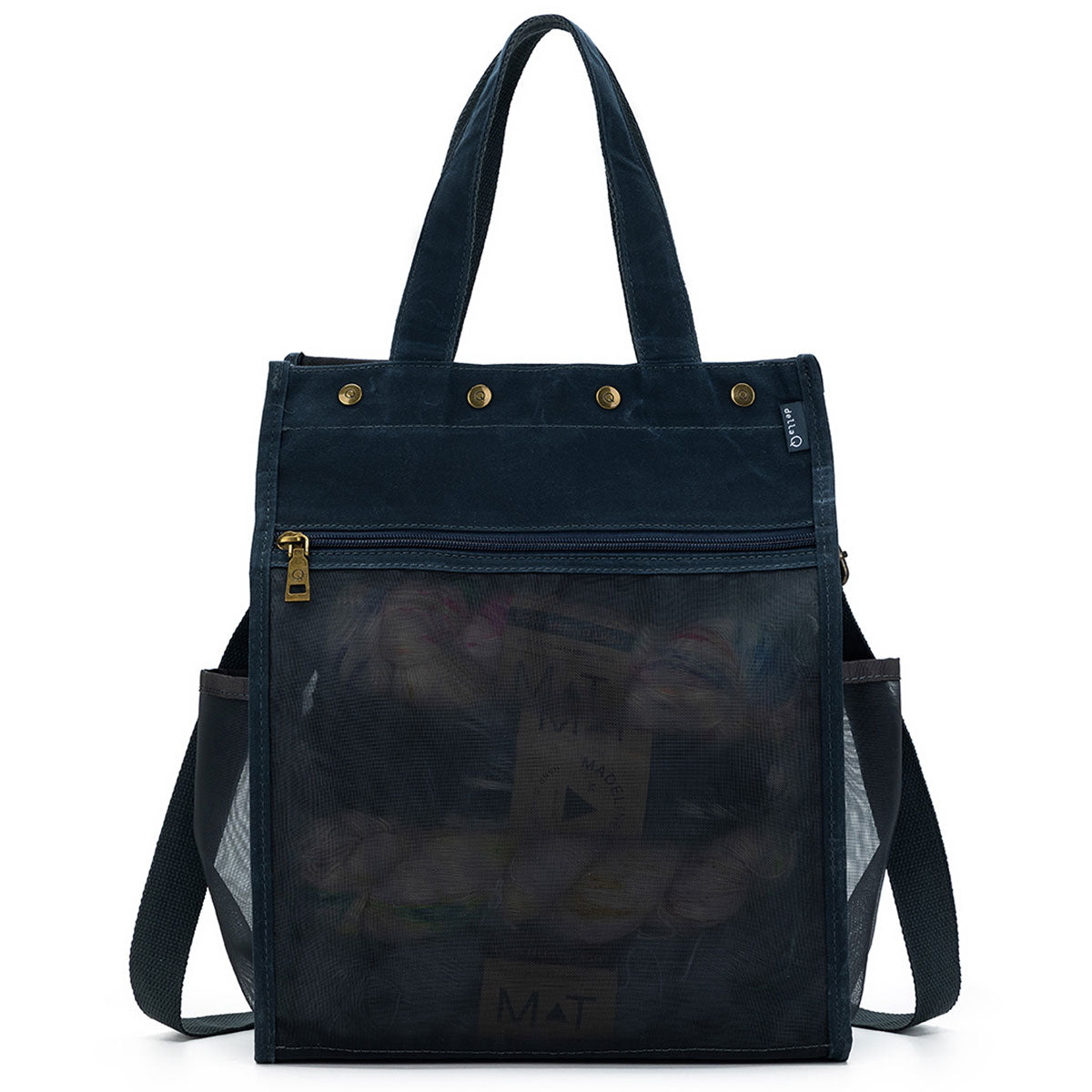 della Q Premium Maker's Tall Mesh Tote - Blue for Crafting Enthusiasts