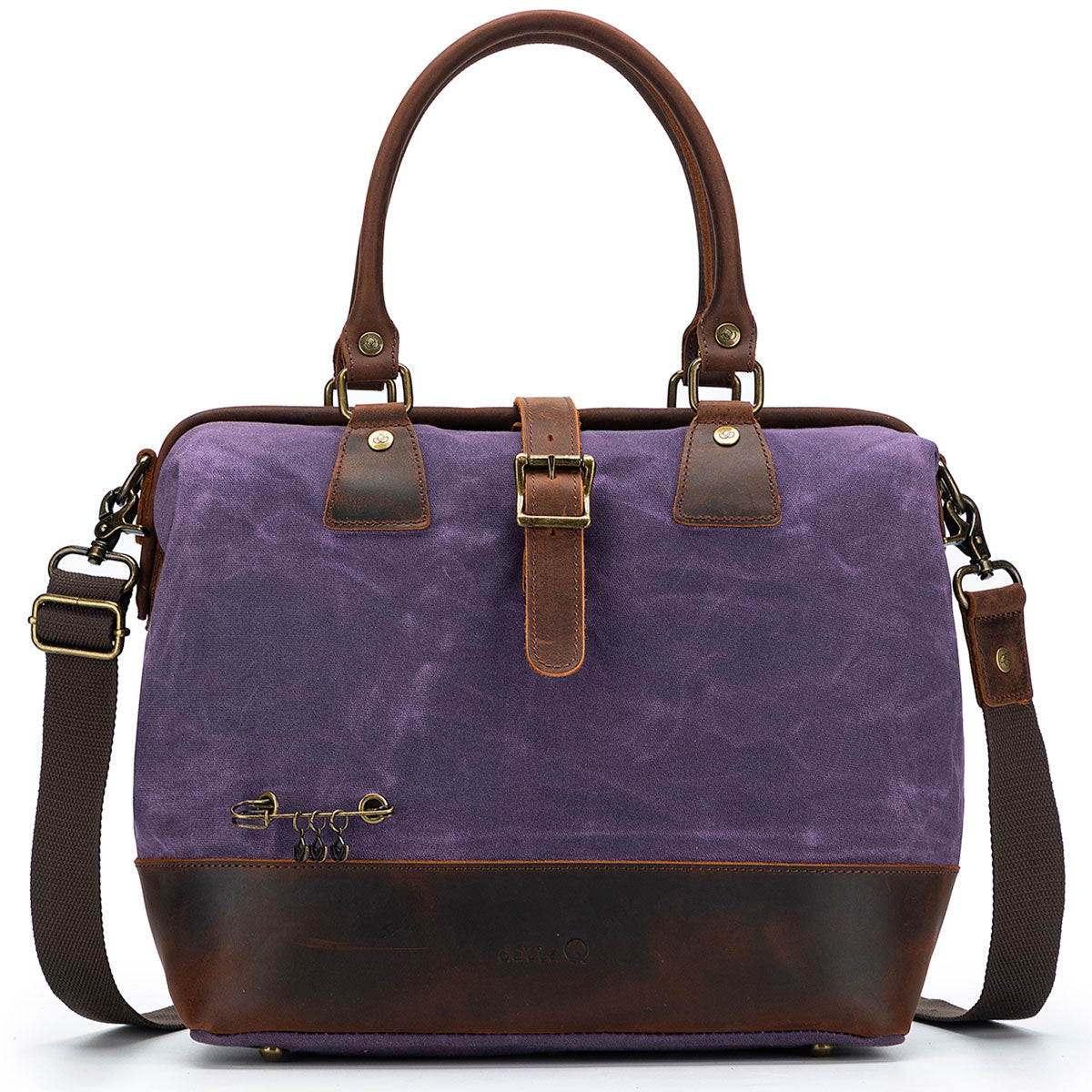 Della Q Maker's Canvas Satchel - Stunning Purple for Crafters