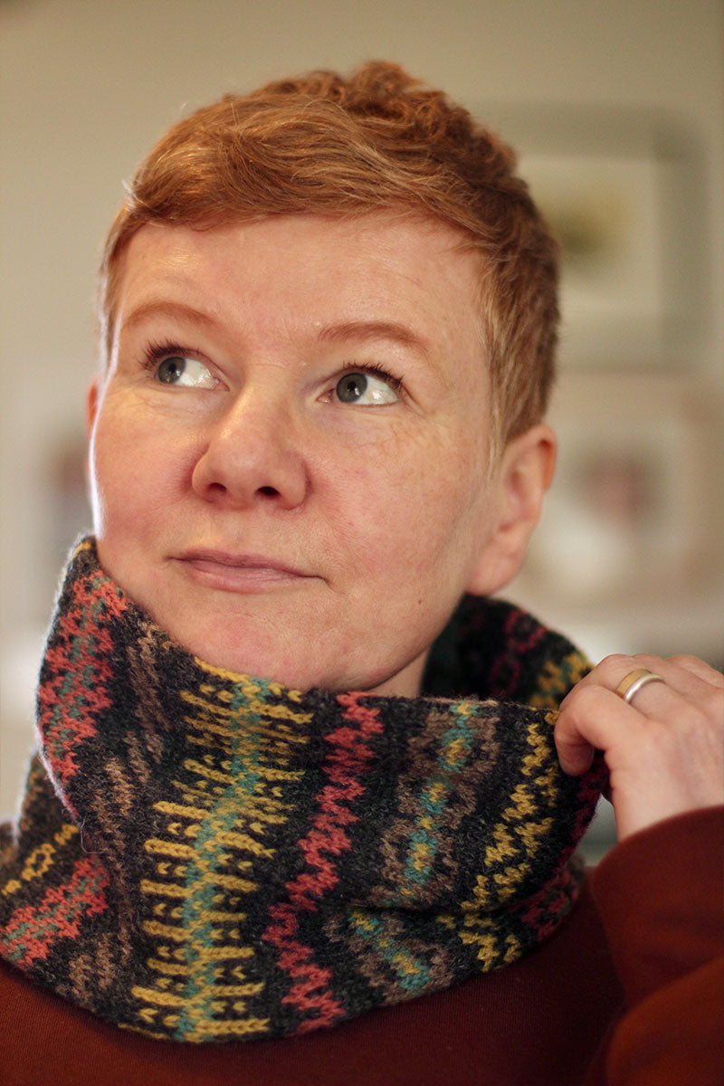 Jamieson's of Shetland Haslock Cowl Kits - Exquisite Palette B for Colorful Knitting