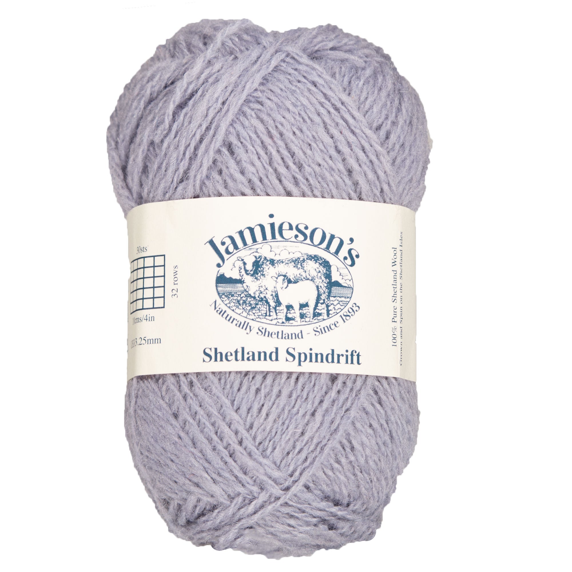 Jamieson's of Shetland Premium Spindrift Yarn - 620 Lilac for Crochet and Knitting