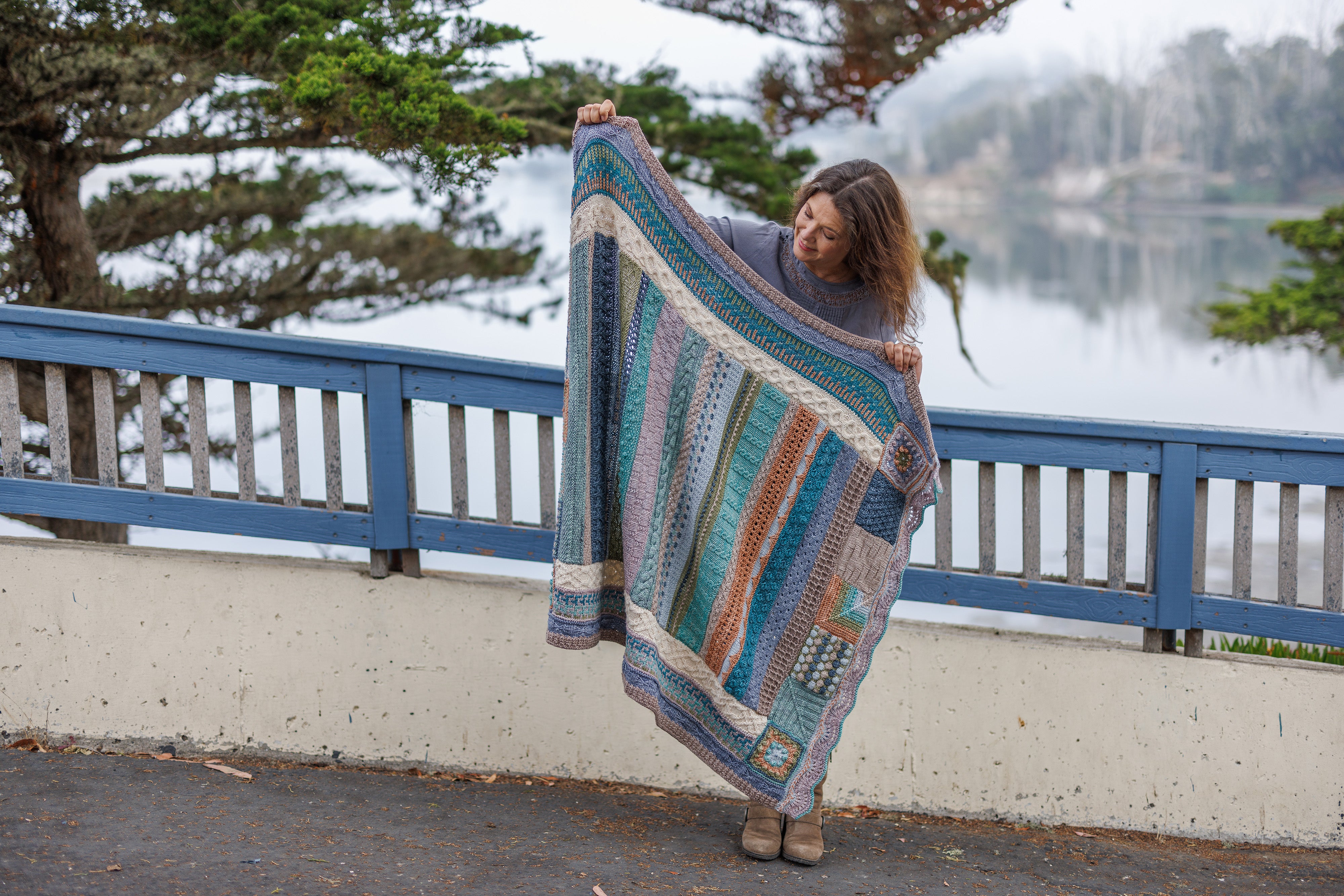 Jimmy Beans Wool 2025 Knit Blanket Club Kits - Beanstalk Worsted Yarn in Beachy Keen Color for Cozy Blanket Making