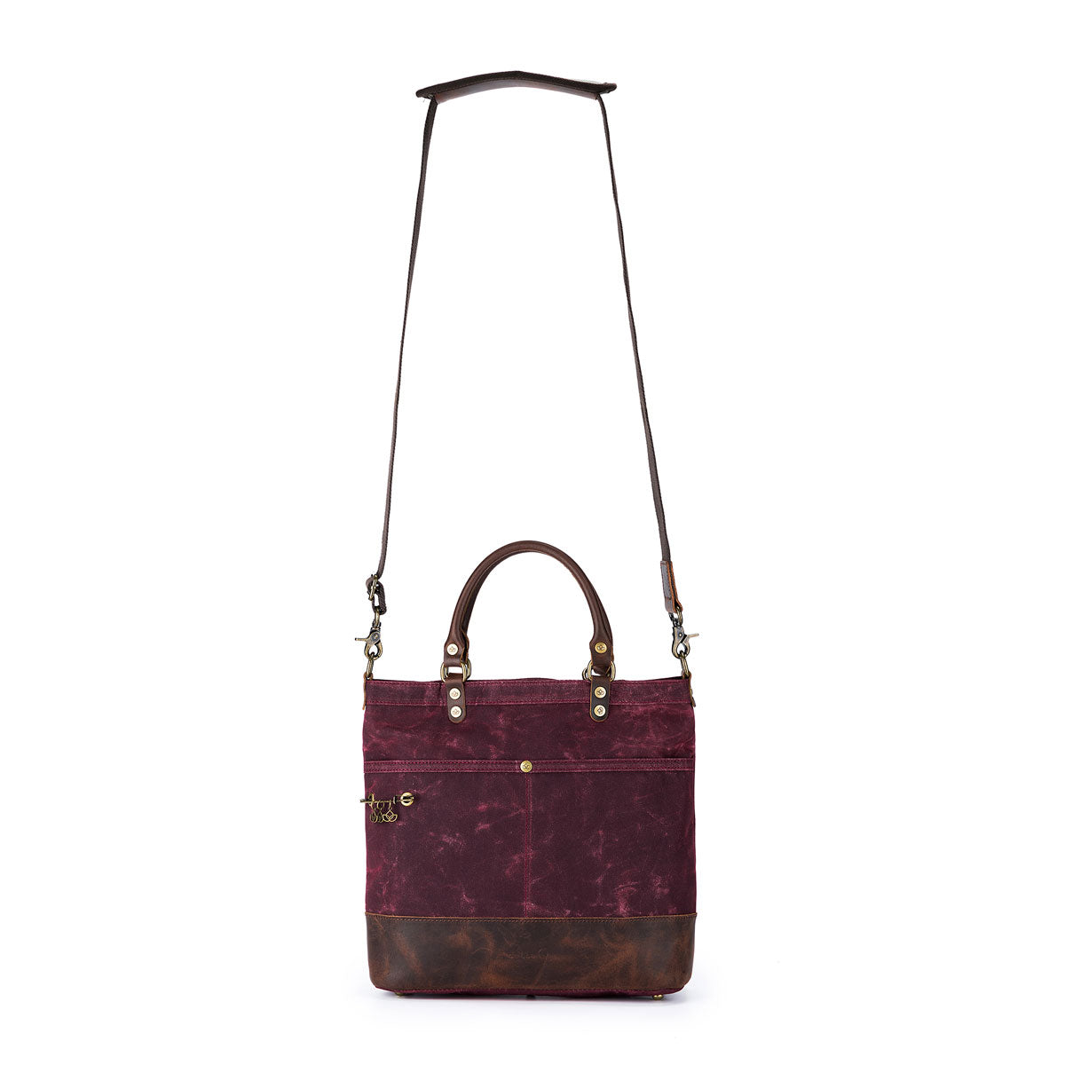 della Q Maker's Blue Canvas Tote - Ideal for Knitters and Crocheters