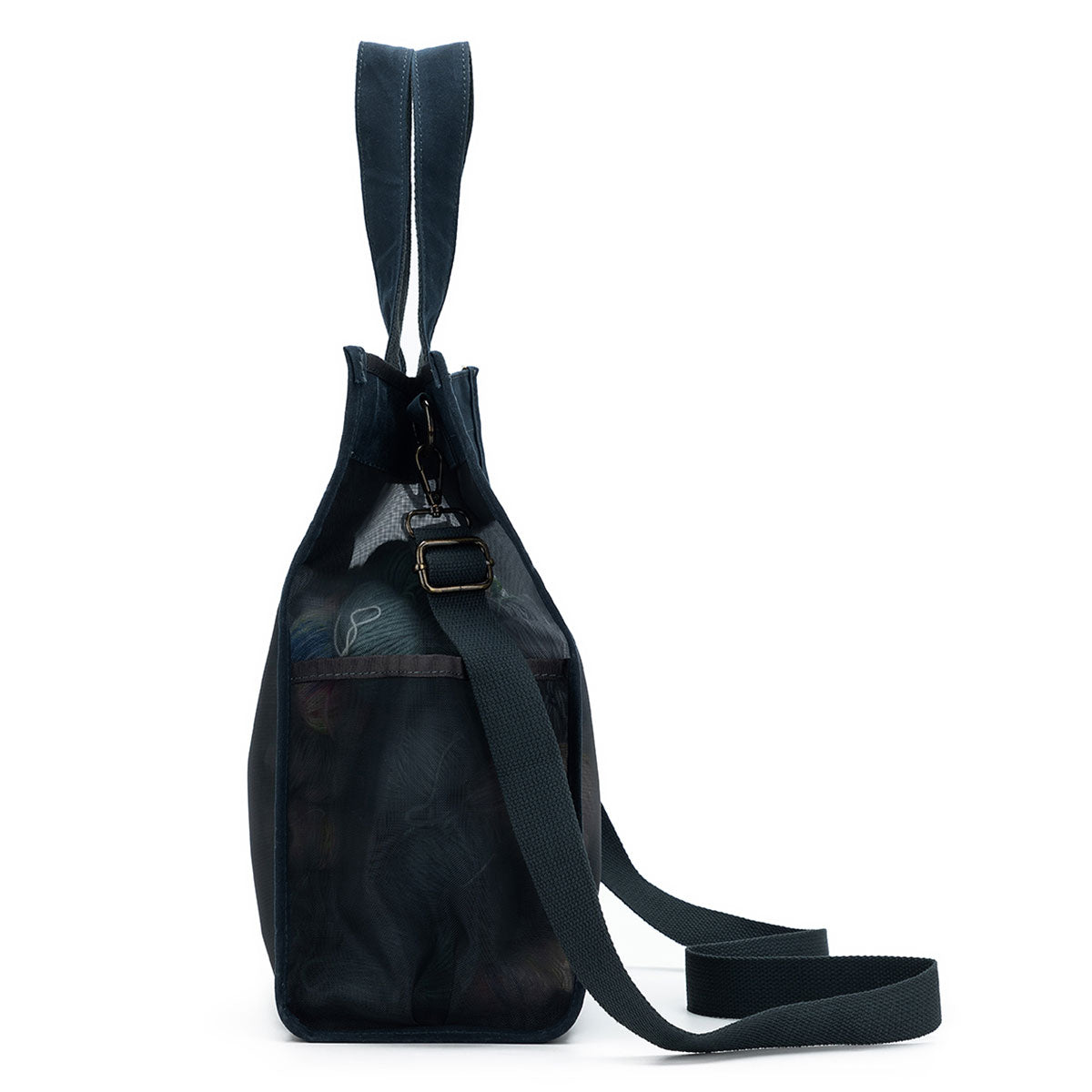 della Q Premium Maker's Tall Mesh Tote - Blue for Crafting Enthusiasts