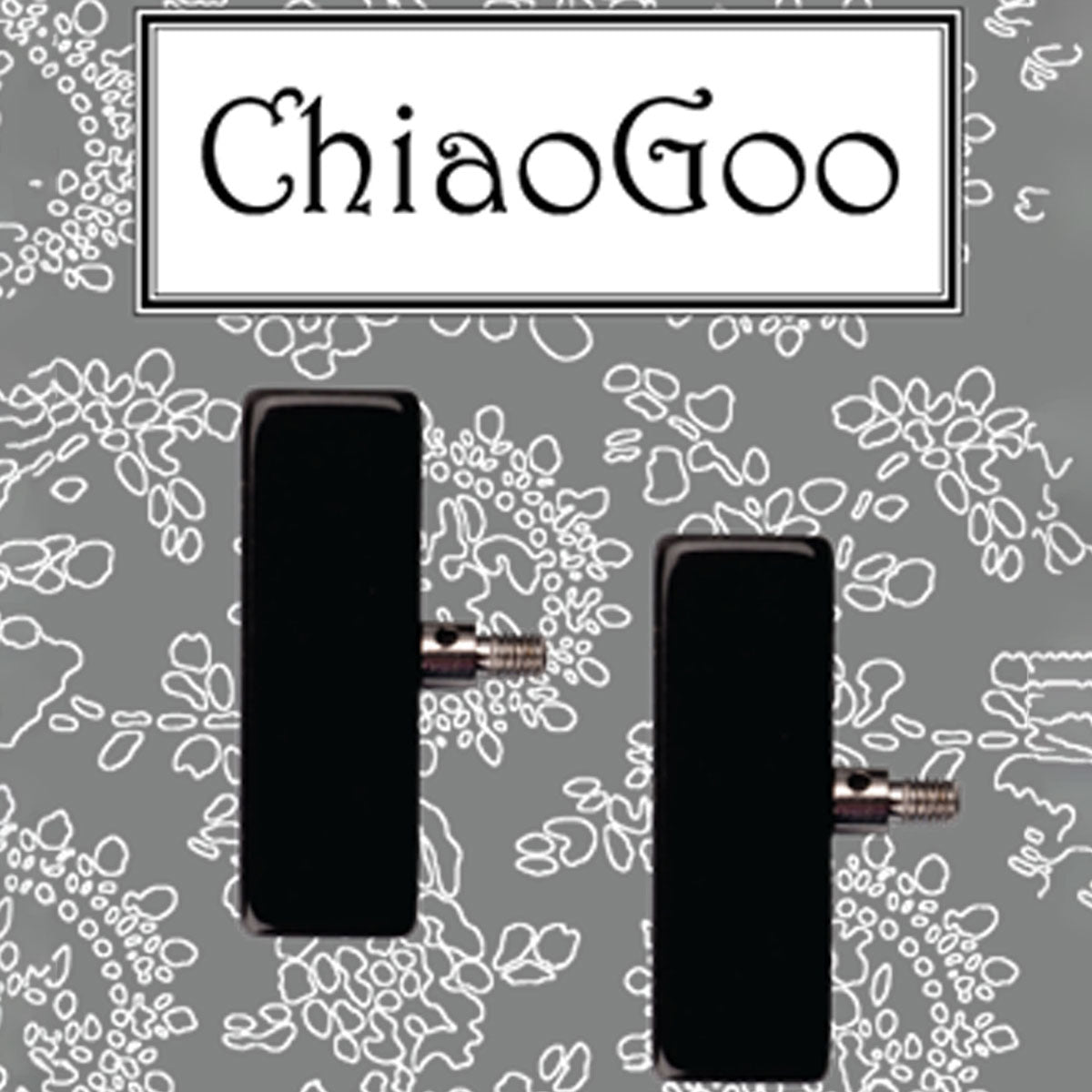 ChiaoGoo Large [L] Black End Stoppers - Ideal for Needle Size Switching in Projects