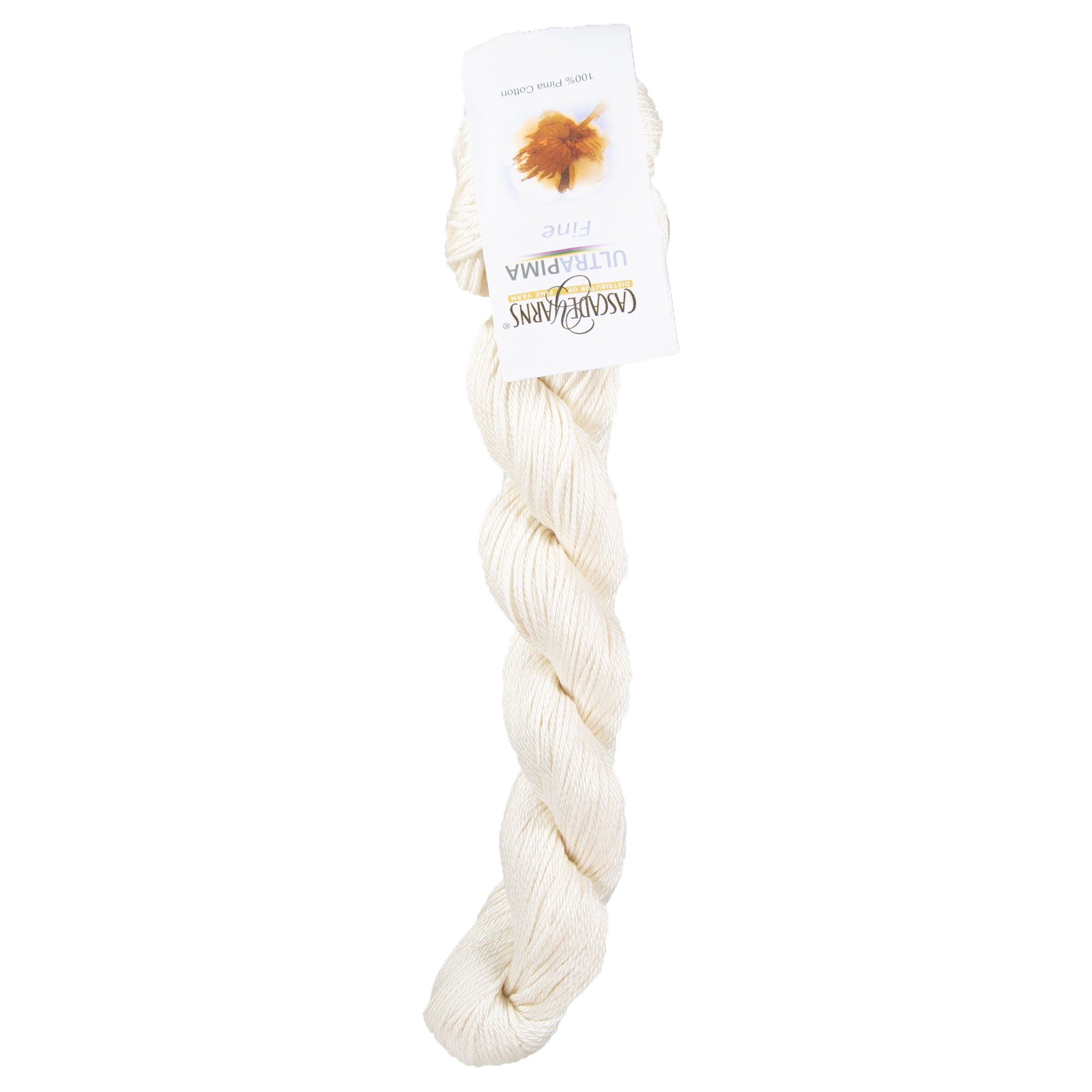 Cascade Yarns Premium Ultra Pima Fine Yarn in 3718 Natural - Soft & Shiny Sport-Weight