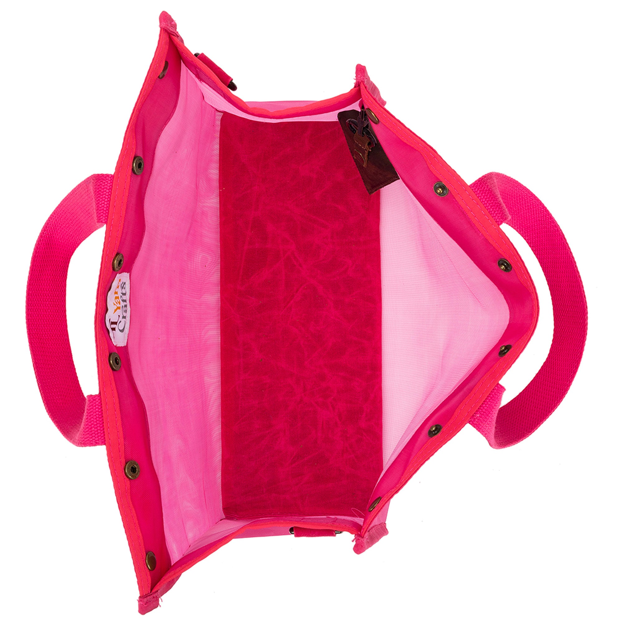 della Q Maker's Stunning Mesh Tote - TL Yarncrafts - Vivid Rose for On - the - go Creators