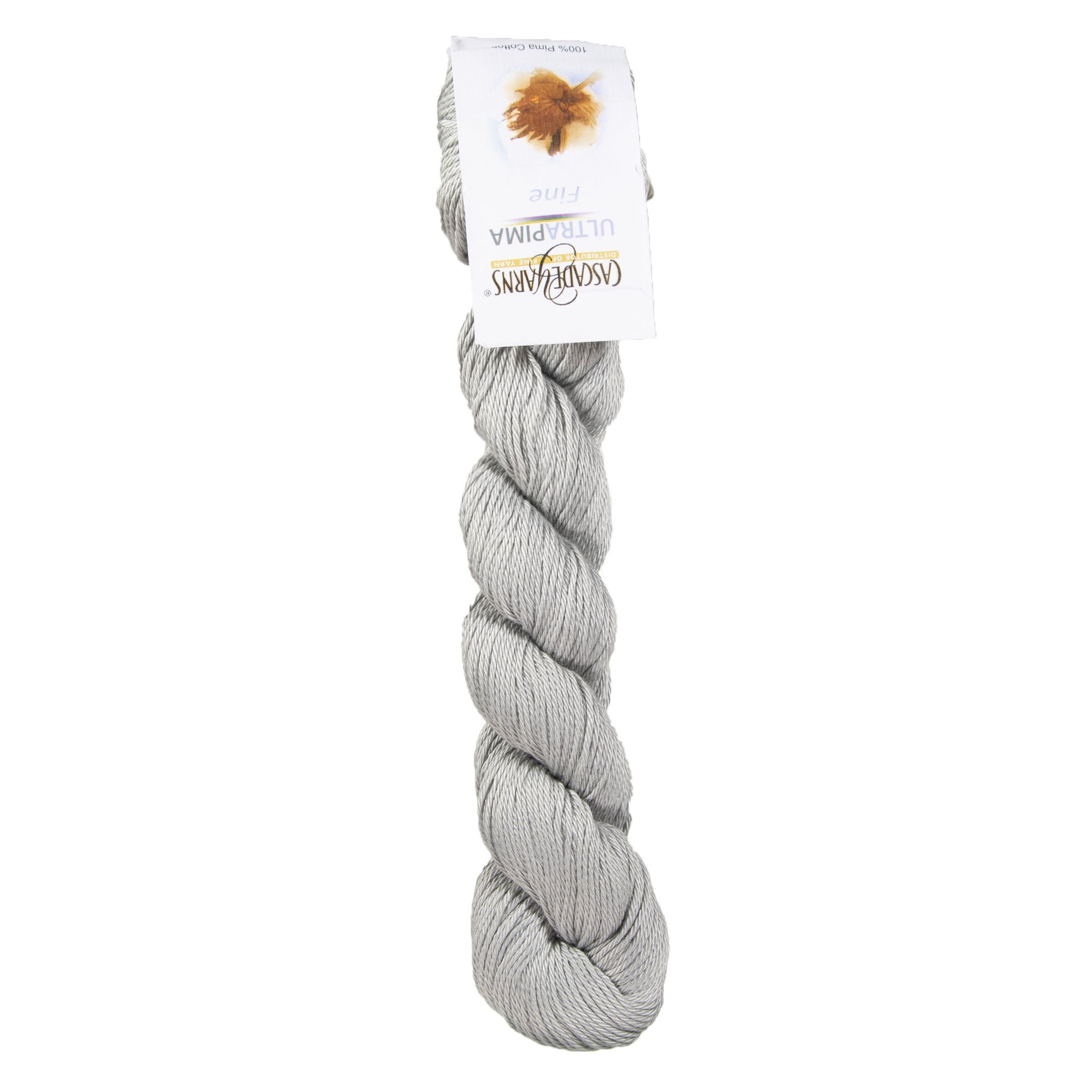Cascade Yarns Ultra Pima Fine Sport-Weight Yarn - 3808 Light Grey