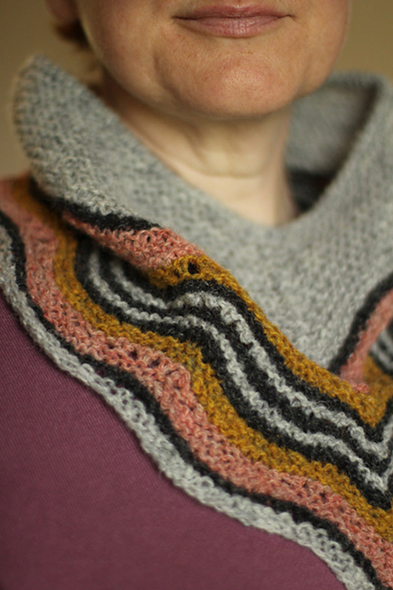 Jamieson's of Shetland 4 - Color Hapkerchief Cowl Knit - A - Long Kit