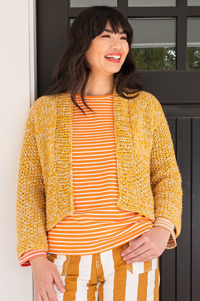 Berroco Bestie Patterns - Tina Cardigan PDF Download - Ideal Beginner's Knit Sweater