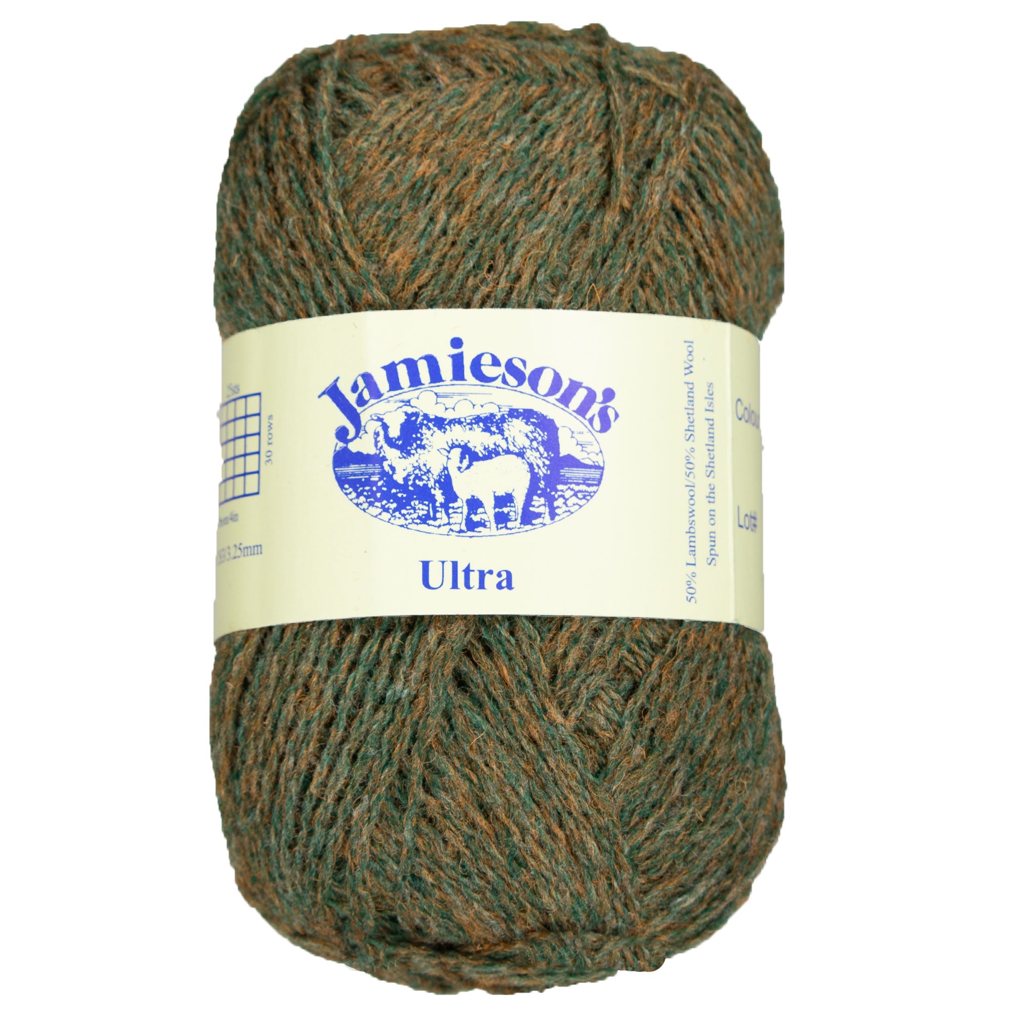 Jamieson's of Shetland Premium Ultra Lace Weight Yarn - 241 Tan Green