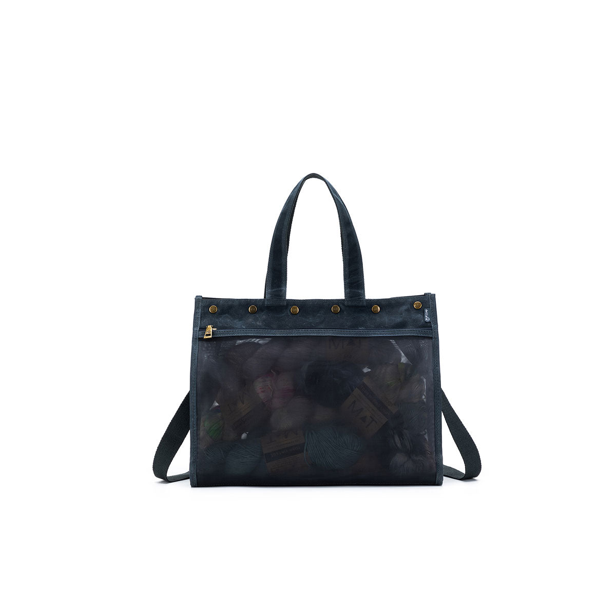 della Q Maker's Blue Transparent Mesh Tote for On - the - go Projects
