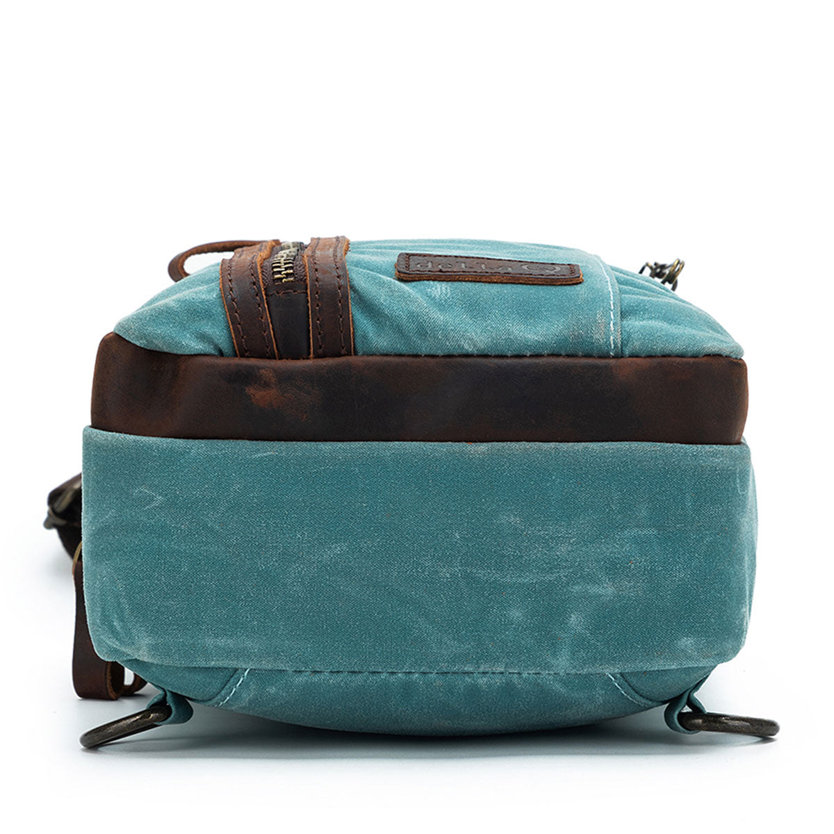 della Q Maker's Mini Messenger Bag - Teal, Lightweight & Water-Repellent