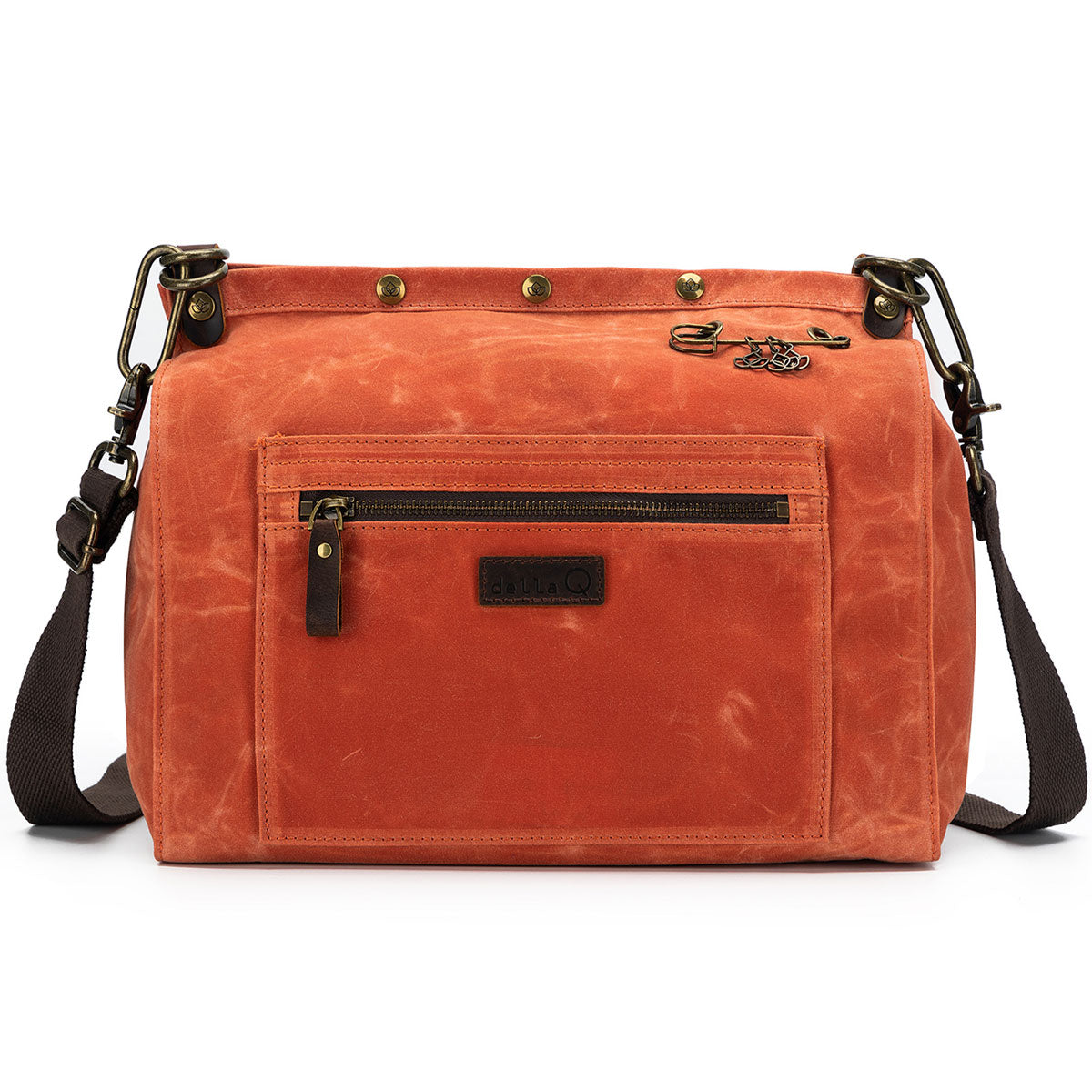 della Q Maker's Orange Canvas Rucksack - The Versatile Crafting Companion