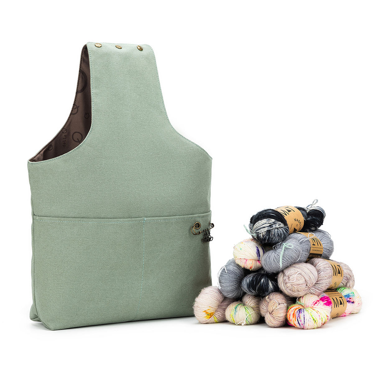 della Q Nora Bucket Bag - Stylish Sage