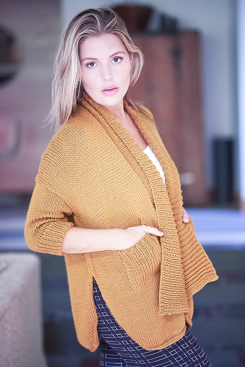Berroco Booklet 413 Ultra Wool Chunky Patterns - Keeler Open - Front Cardigan PDF Download