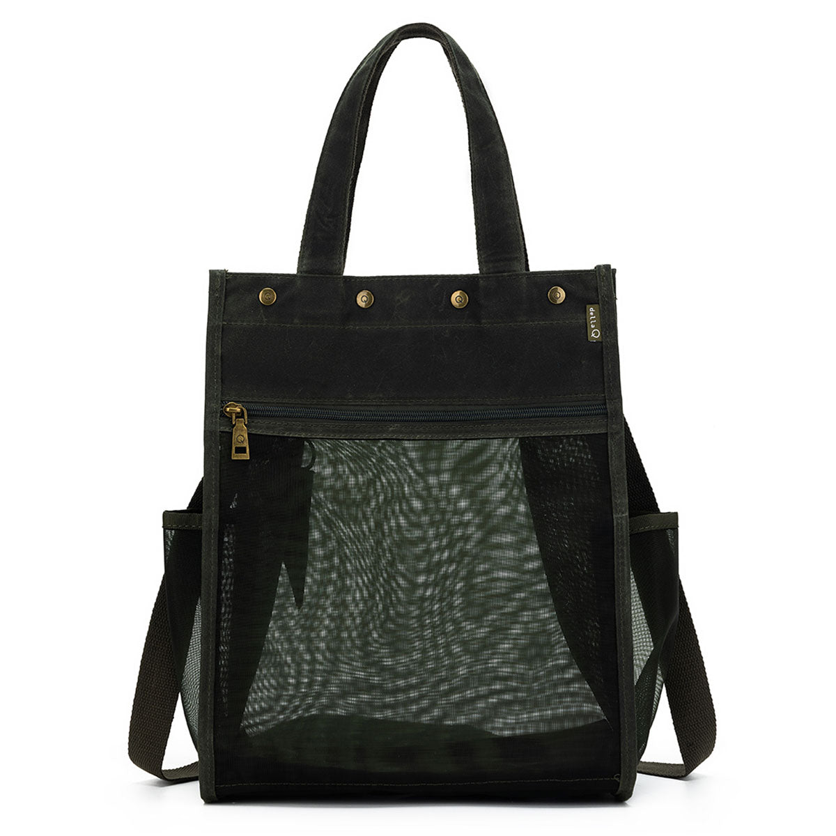 della Q Premium Tall Maker's Mesh Tote - Olive for Crafting Enthusiasts
