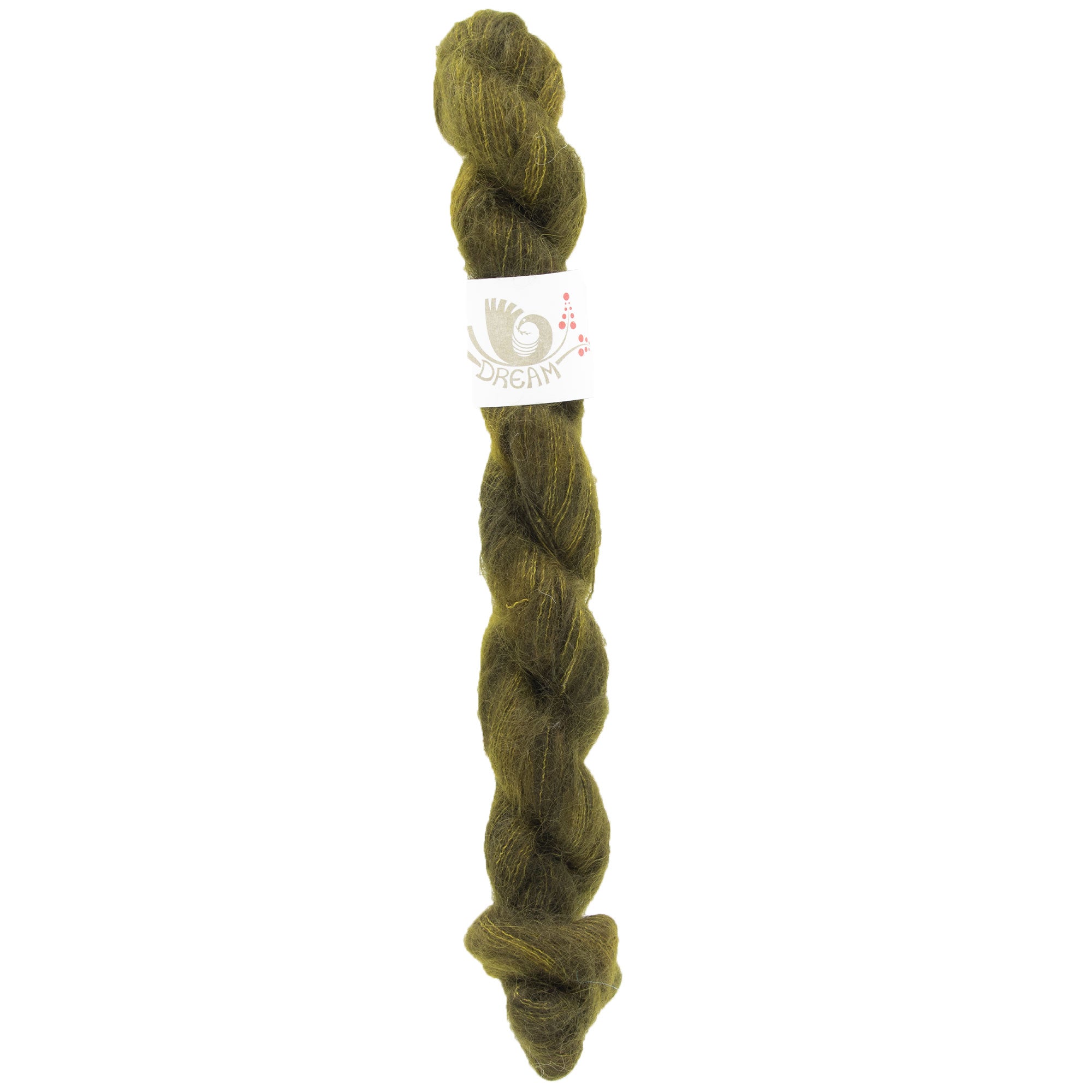 Dream in Color Field Collection: Billy Kid Silk Yarn - Scorched Lime, Exquisite Lace-Weight Blend