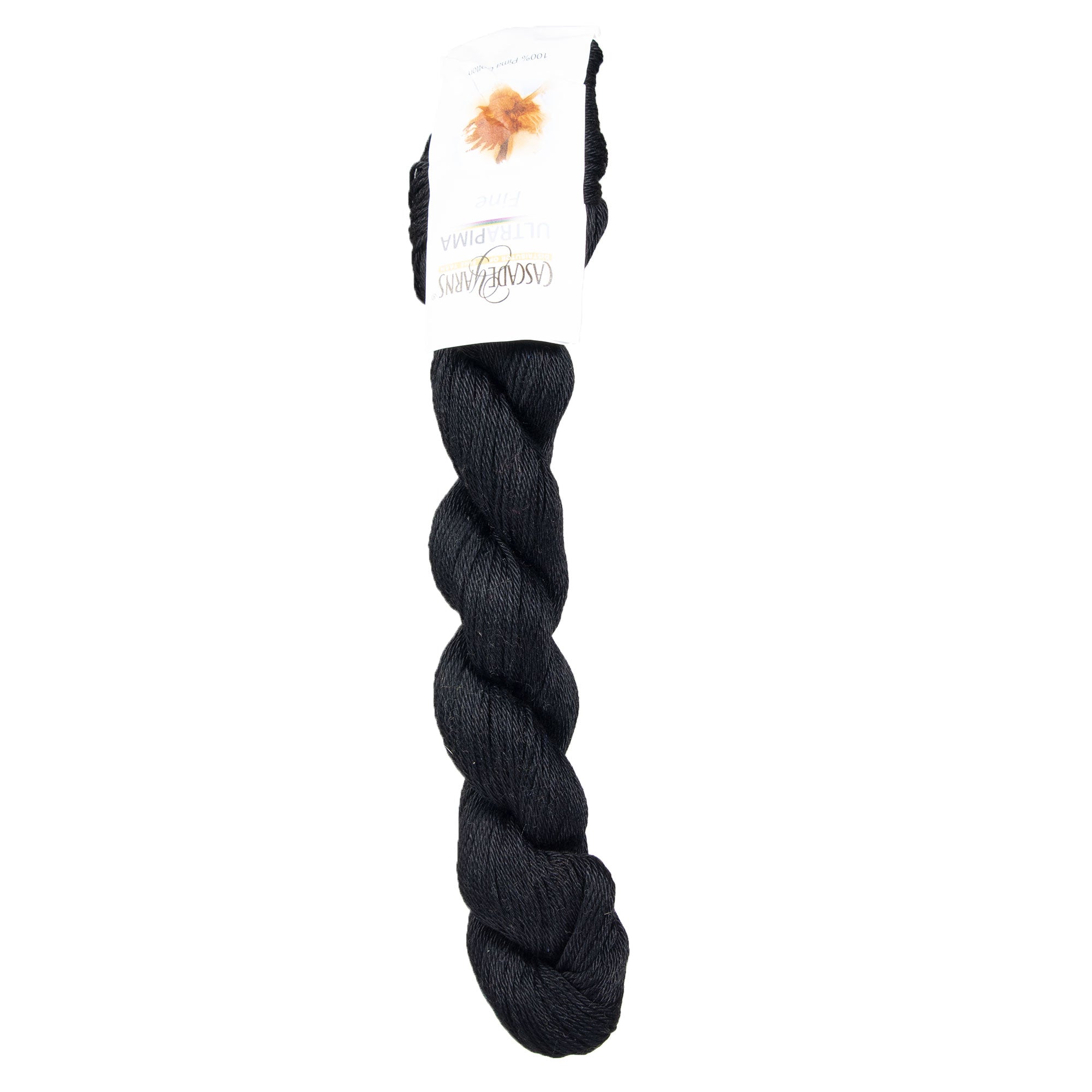 Cascade Yarns Ultra Pima Fine Sport-Weight Yarn - 3754 True Black