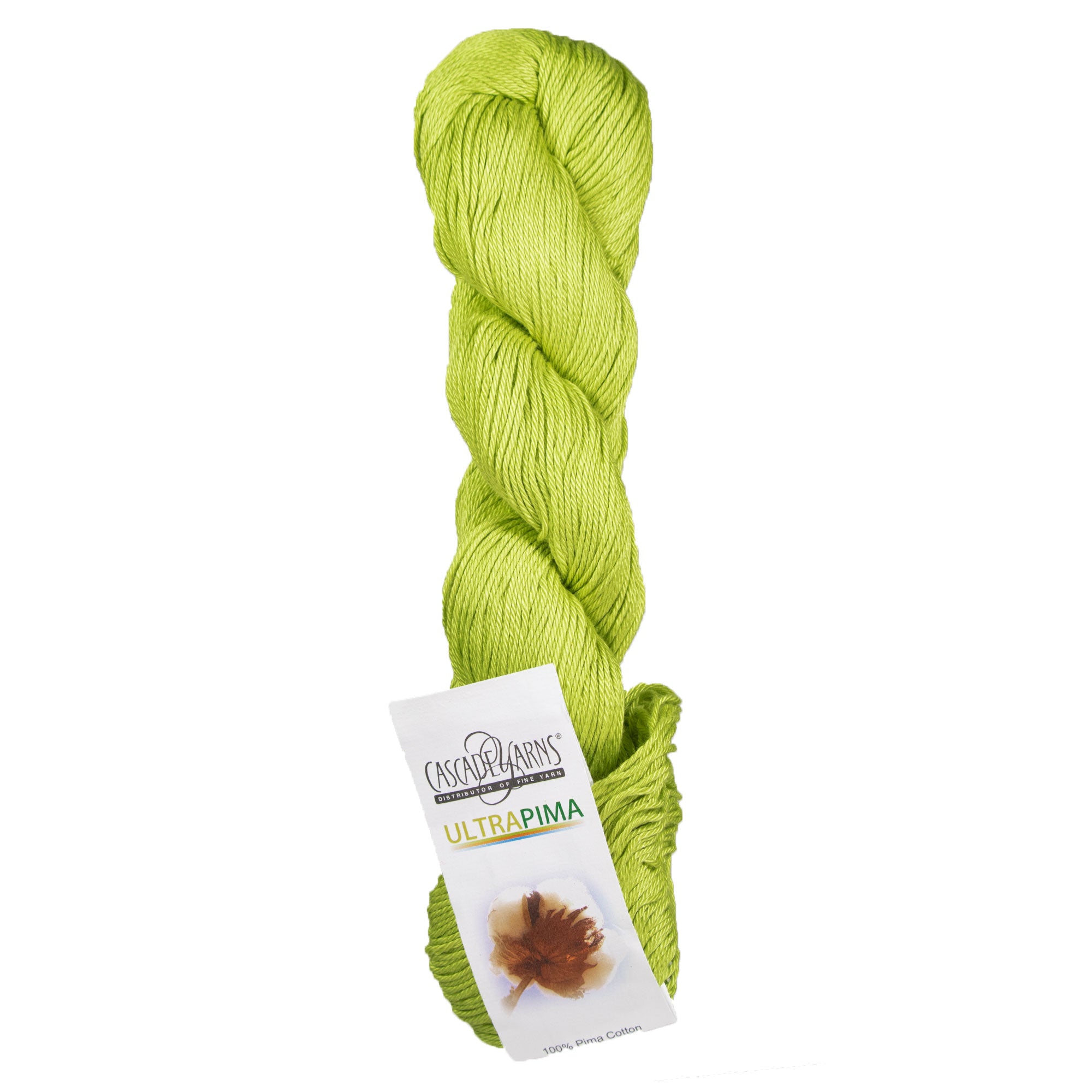Cascade Yarns Ultra Soft Pima Yarn - 3746 Chartreuse for Spring and Summer Projects