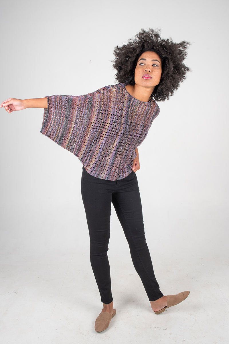 Berroco Booklet #421 Summer Sesame Stripey Pullover Patterns - Sierra - Instant PDF Download