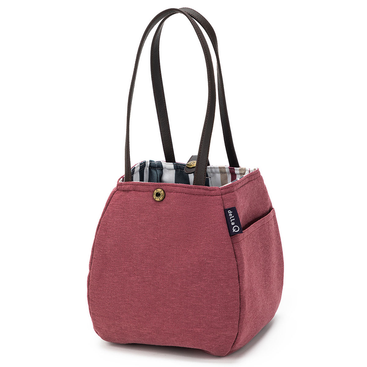 della Q Rosemary 220-1 - Linen Wine - Portable Knitting and Crocheting Project Bag