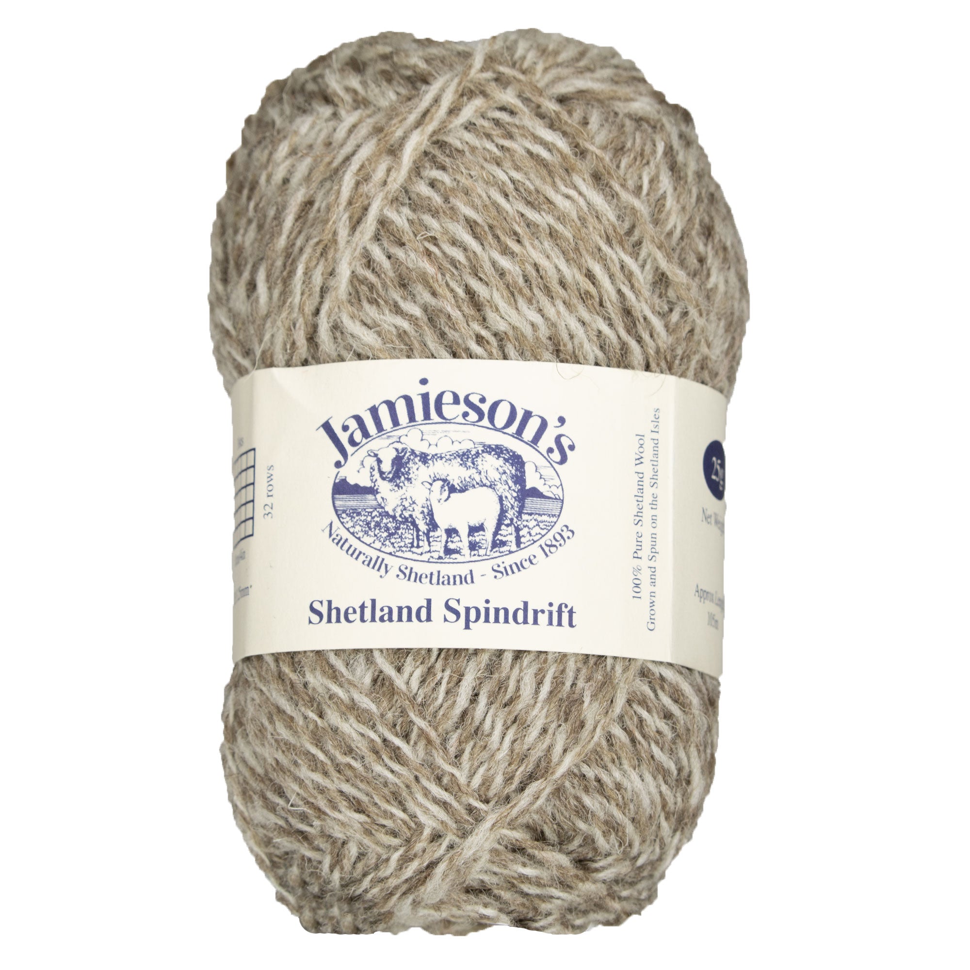 Jamieson's of Shetland Spindrift 2-Ply Yarn - 121 Mogit/Eesit with 225 Color Options