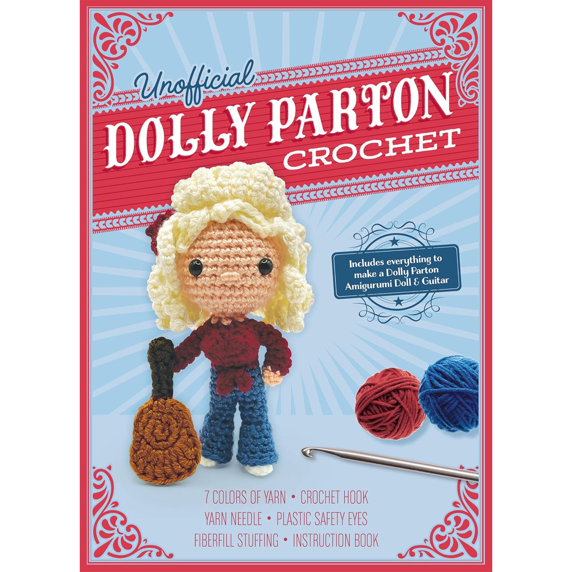 Chartwell Books Exclusive Unofficial Dolly Parton Crochet Kits for Music Icon Fans
