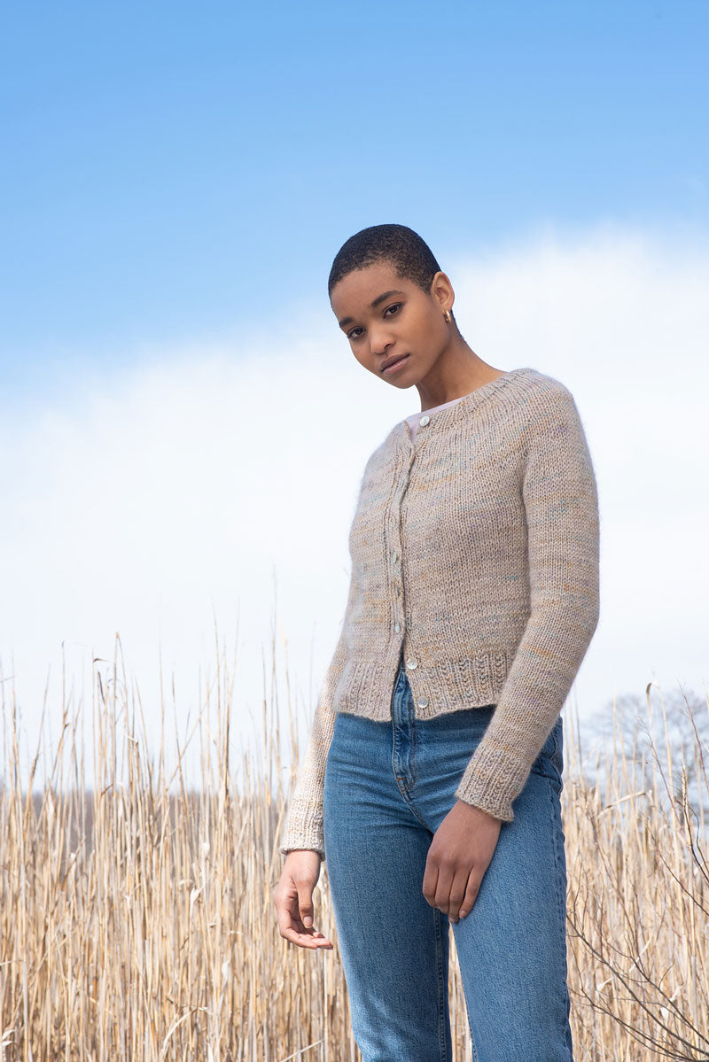 Berroco Aerial and Aerial Color Patterns - Fryda Cardigan PDF Download for Knitters