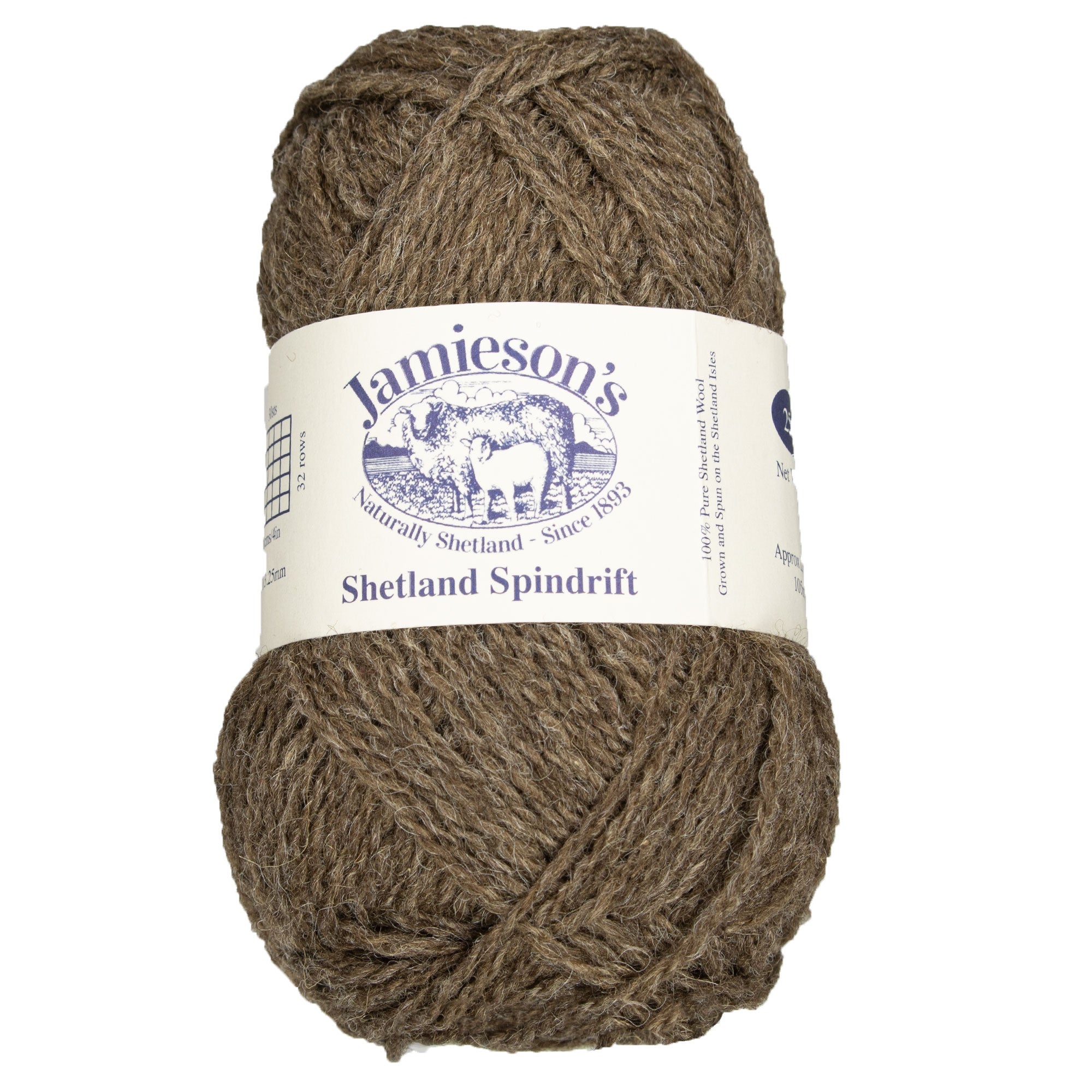 Jamieson's of Shetland Premium Spindrift Yarn - 108 Moorit for Colorful Crochet & Knitting