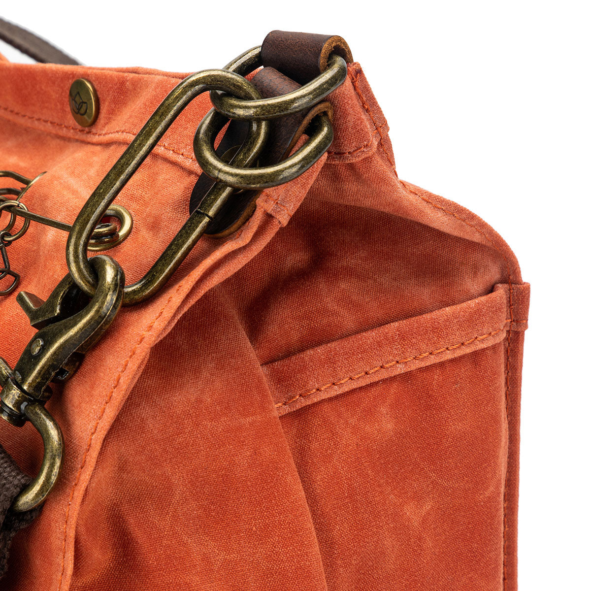 della Q Maker's Orange Canvas Rucksack - The Versatile Crafting Companion