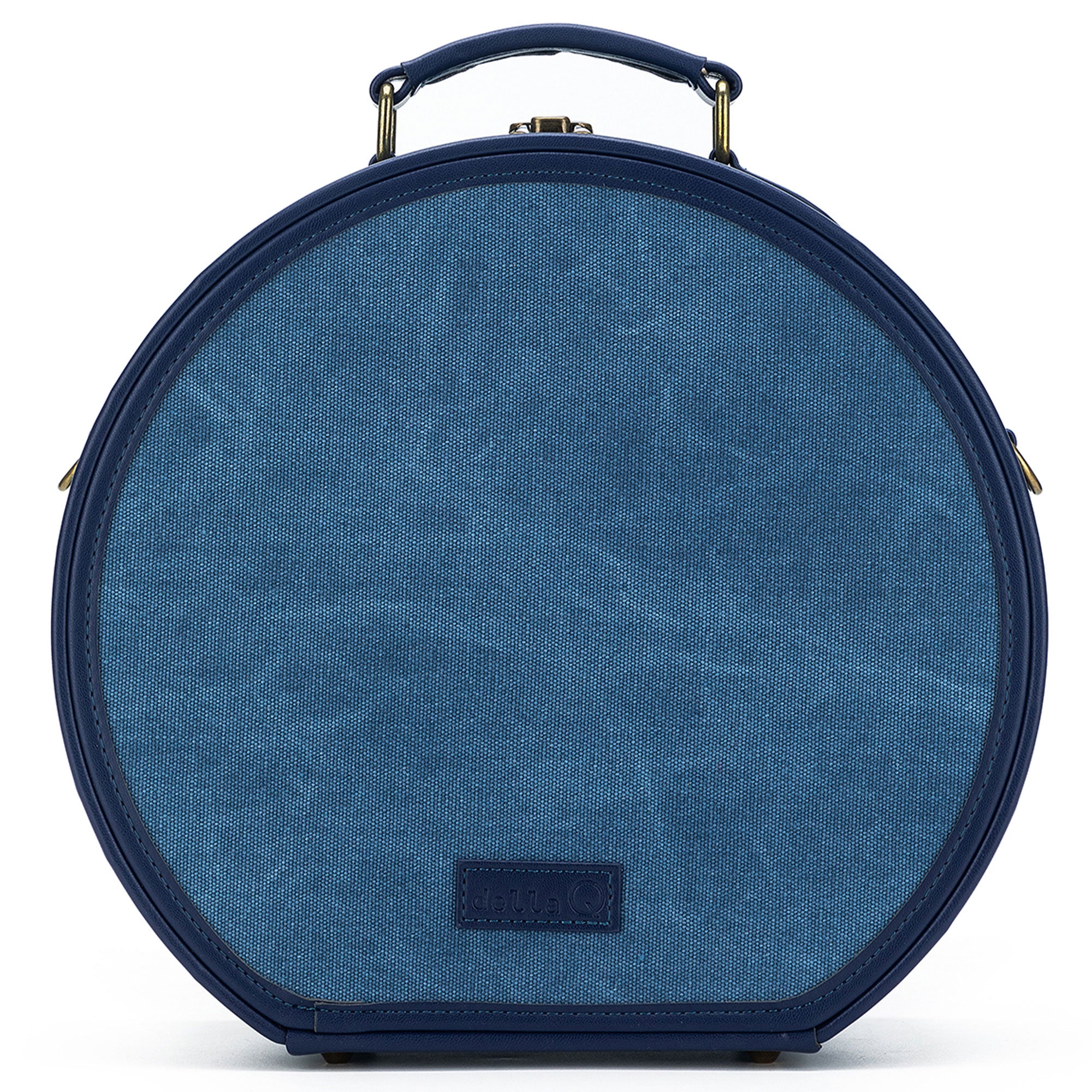 della Q Premium Maker's Hat Box in Indigo - Ideal for Knitting and Crochet