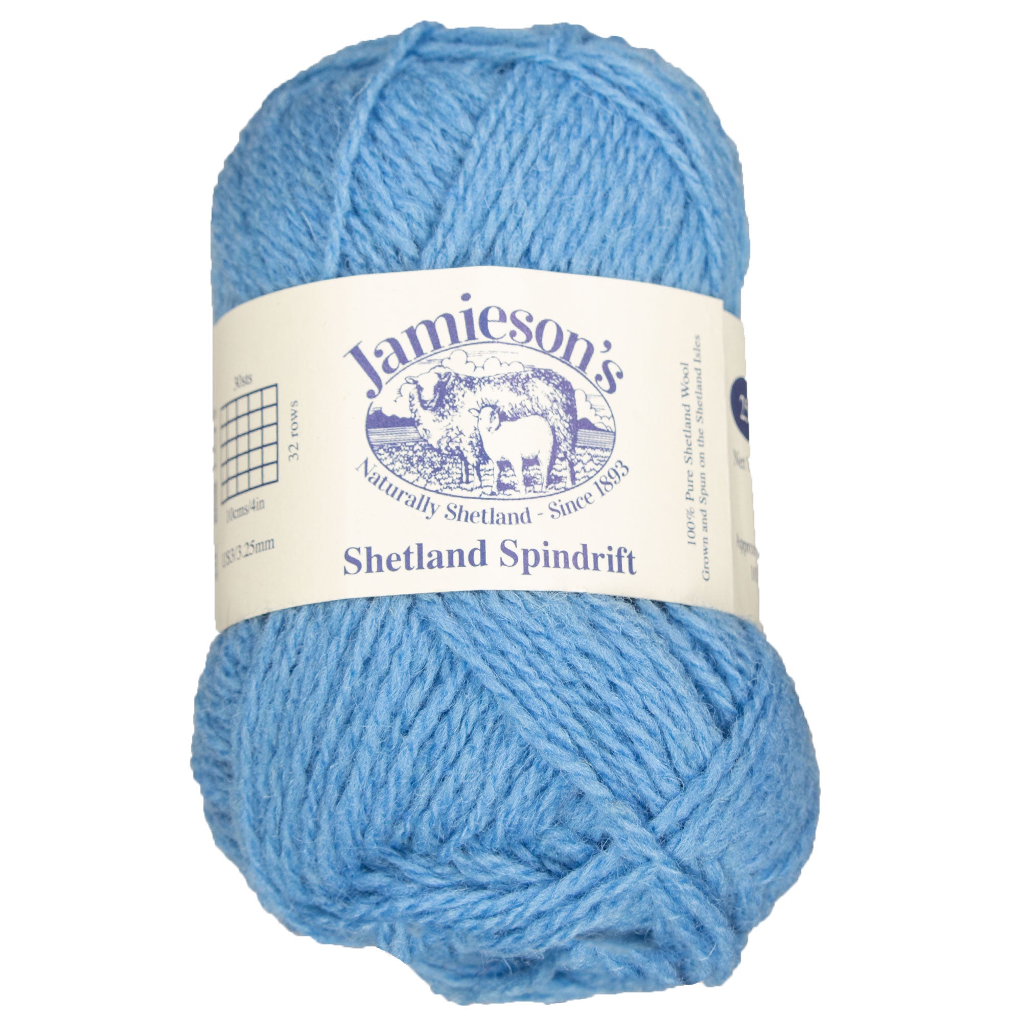 Jamieson's of Shetland Premium Spindrift Yarn - 660 Lagoon for Crochet and Knitting
