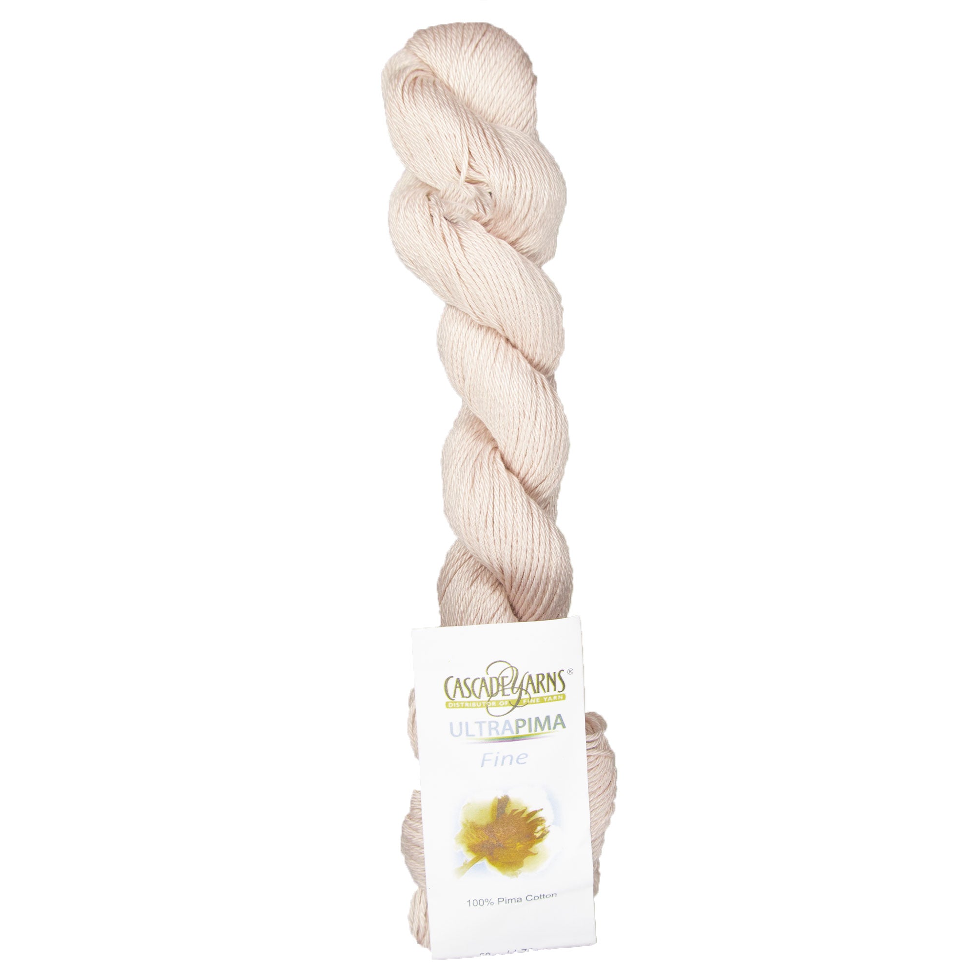 Cascade Yarns Premium Ultra Pima Fine Yarn - 3854 Shell: Soft, Shiny Sport-Weight Yarn