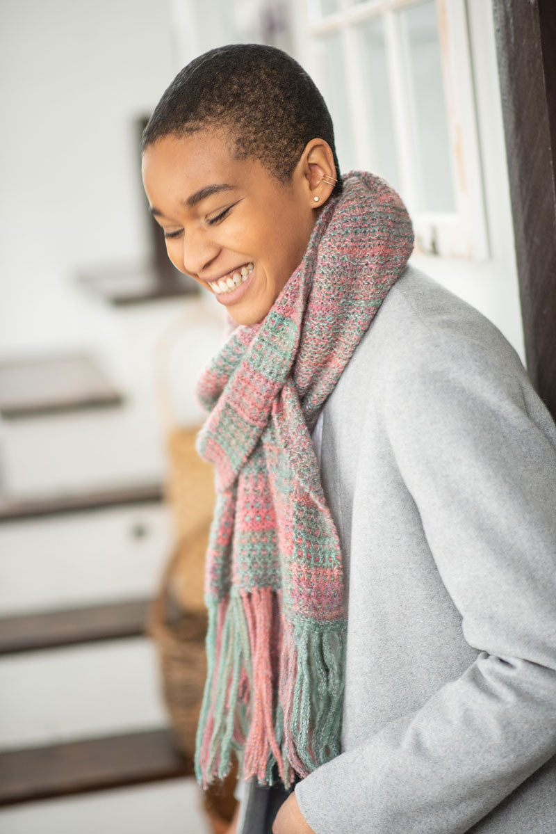Berroco Booklet 427 - Exclusive Dulce Patterns - Paola Mosaic Scarf PDF Download