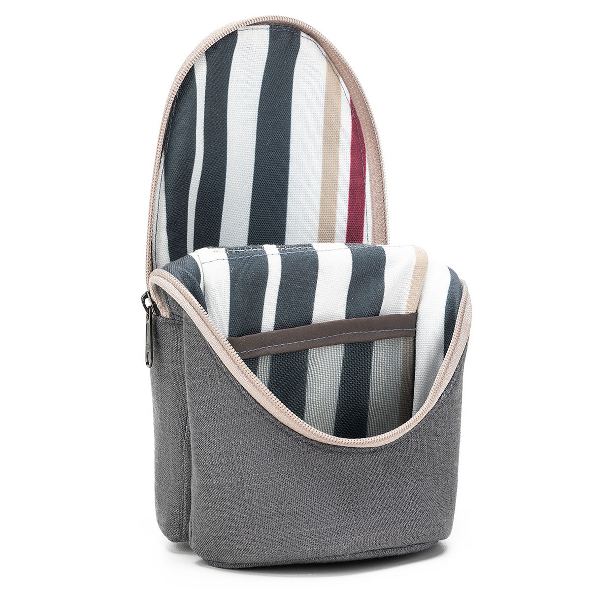 della Q Standing Needle Case 600 - Premium Linen - Slate Color