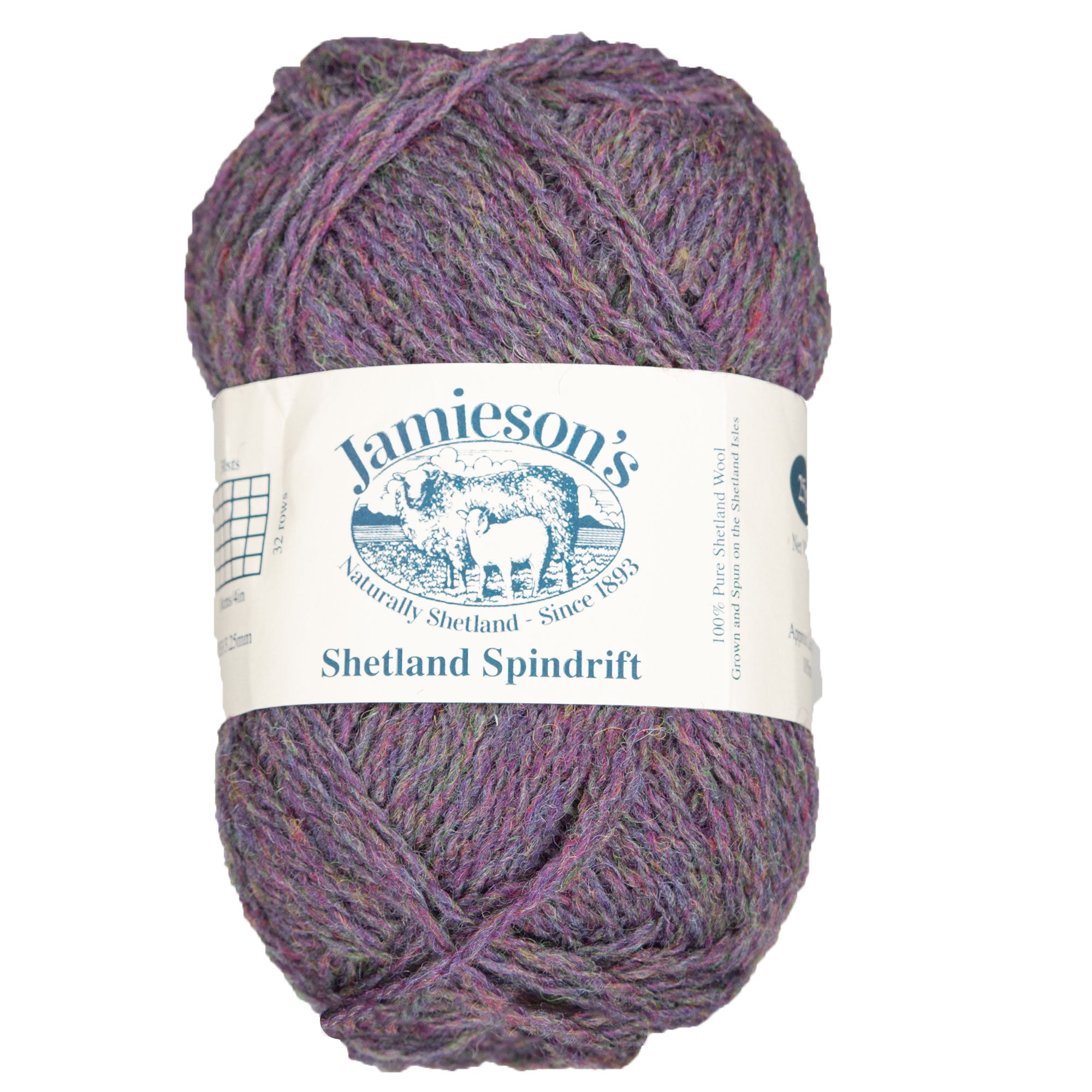 Jamieson's of Shetland Premium Spindrift Yarn - 633 Jupiter, Ideal for Colorwork